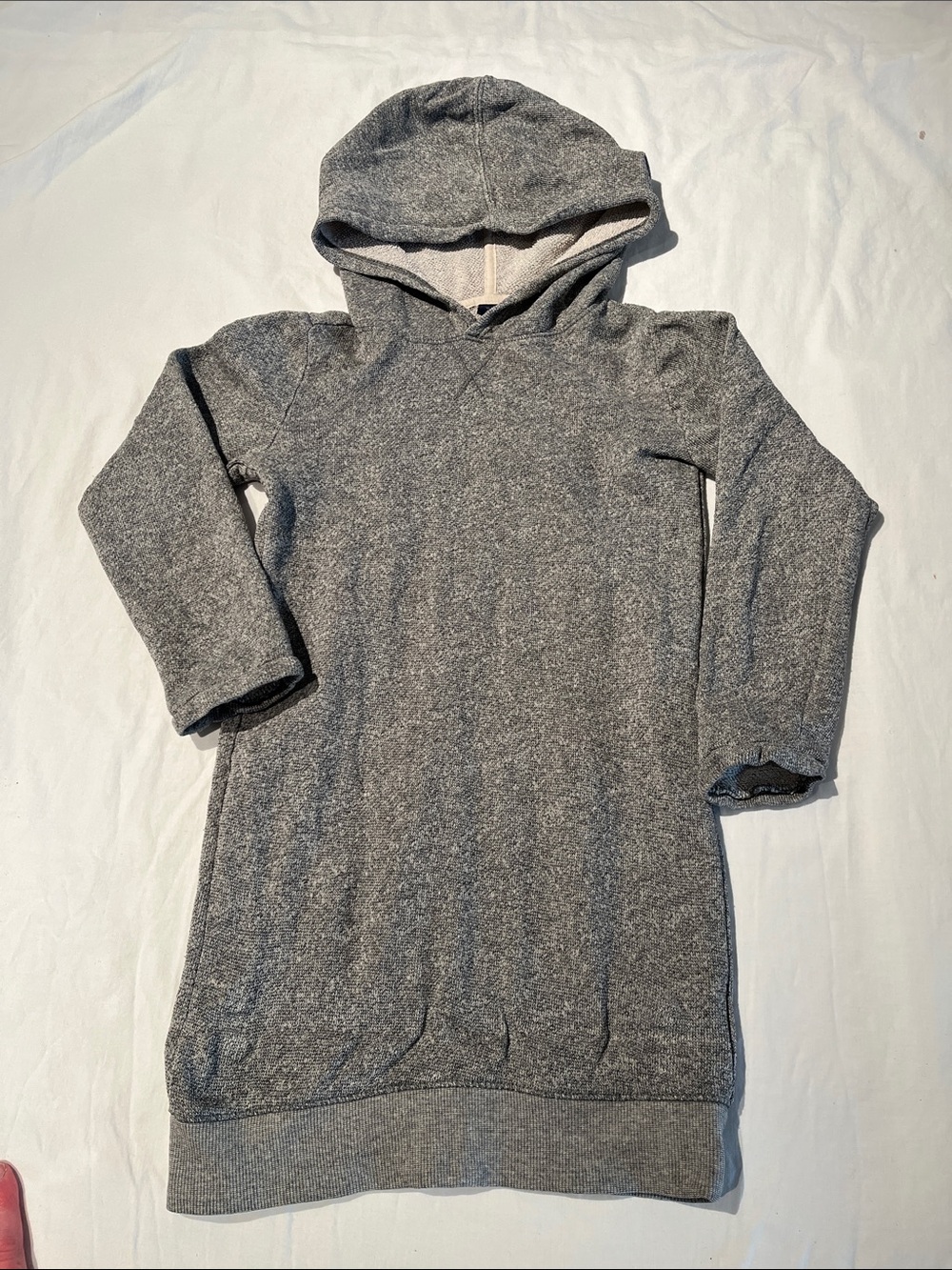 GAP kids knit dress in heather gray and cream, size 5